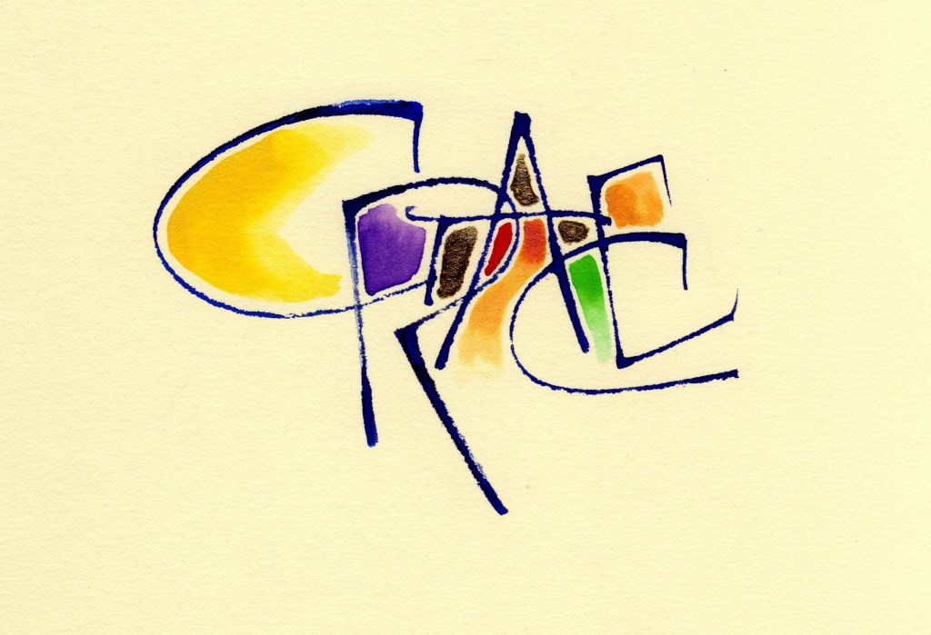 Overwriting with stained glass effect and 23.5k gold leaf